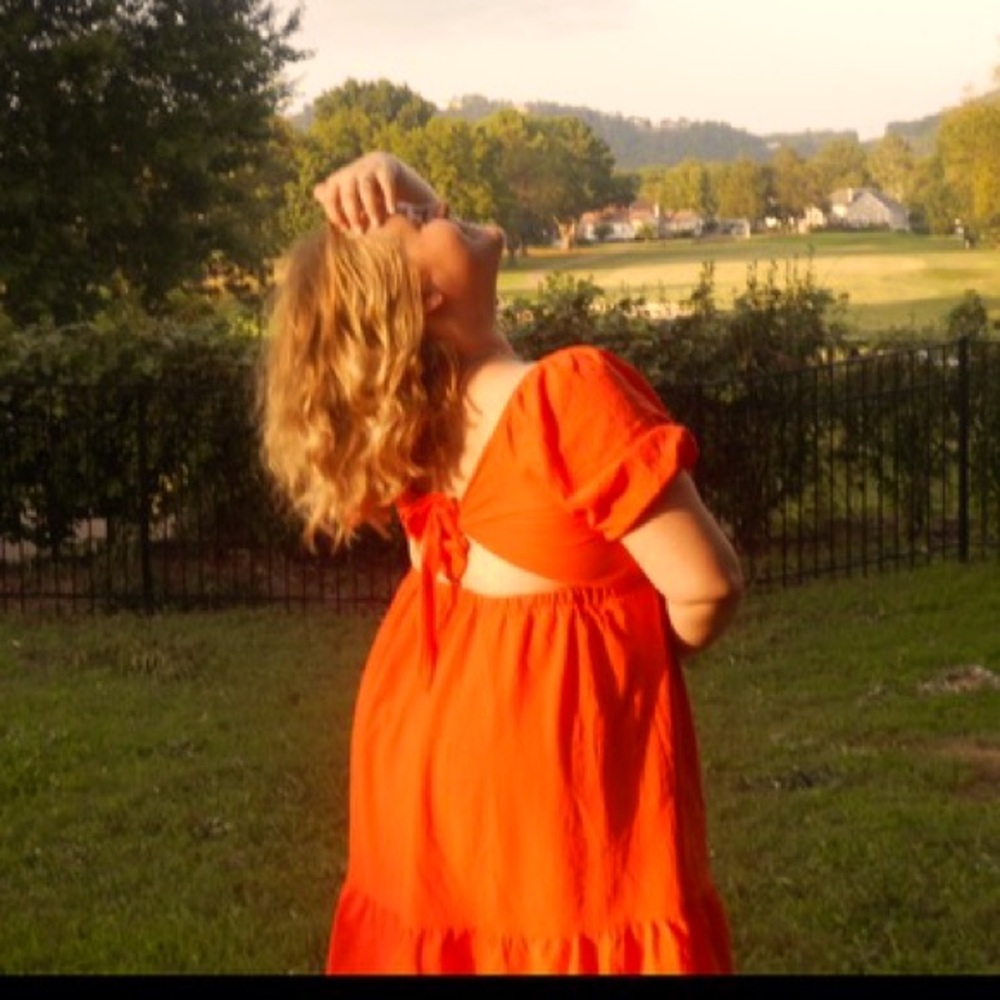 Orange dress